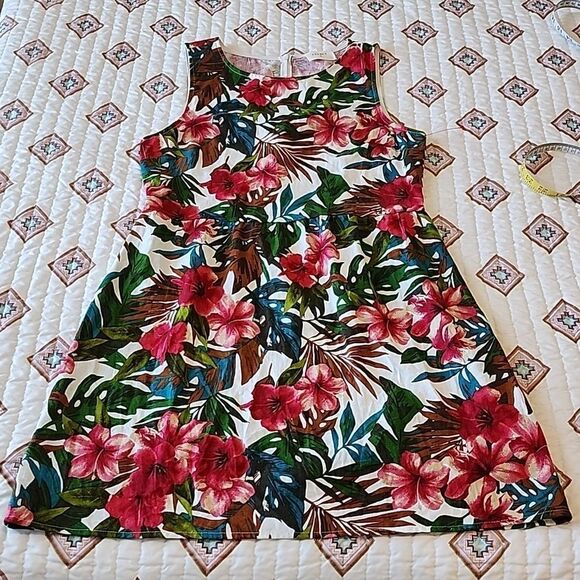 ANTHROPOLOGIE Everly Tropical Floral Dress - Picture 11 of 11